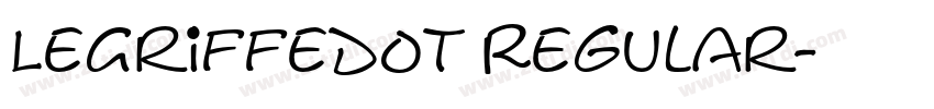 LeGriffeDOT Regular字体转换